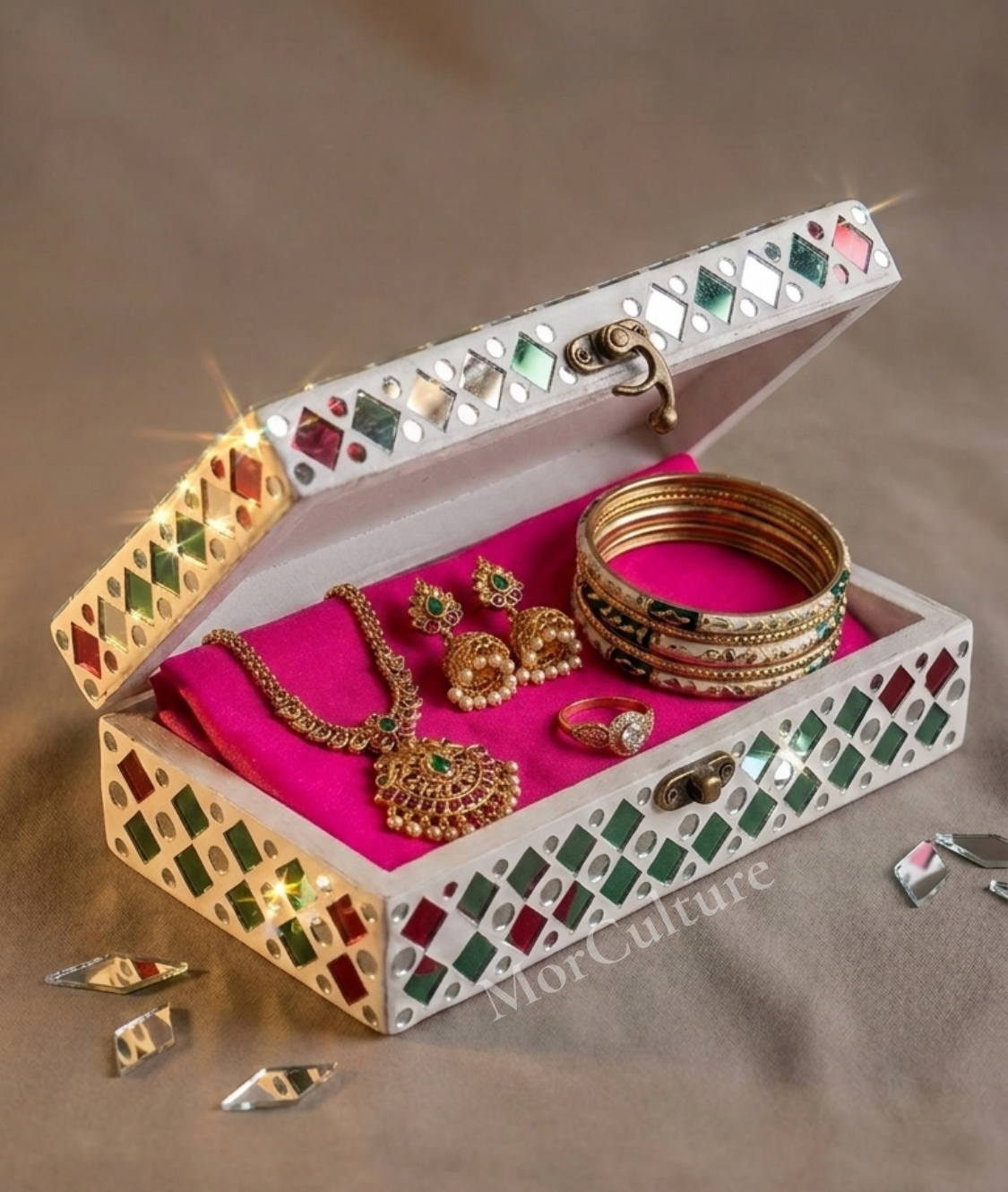 Shagun Box Silver and Gold