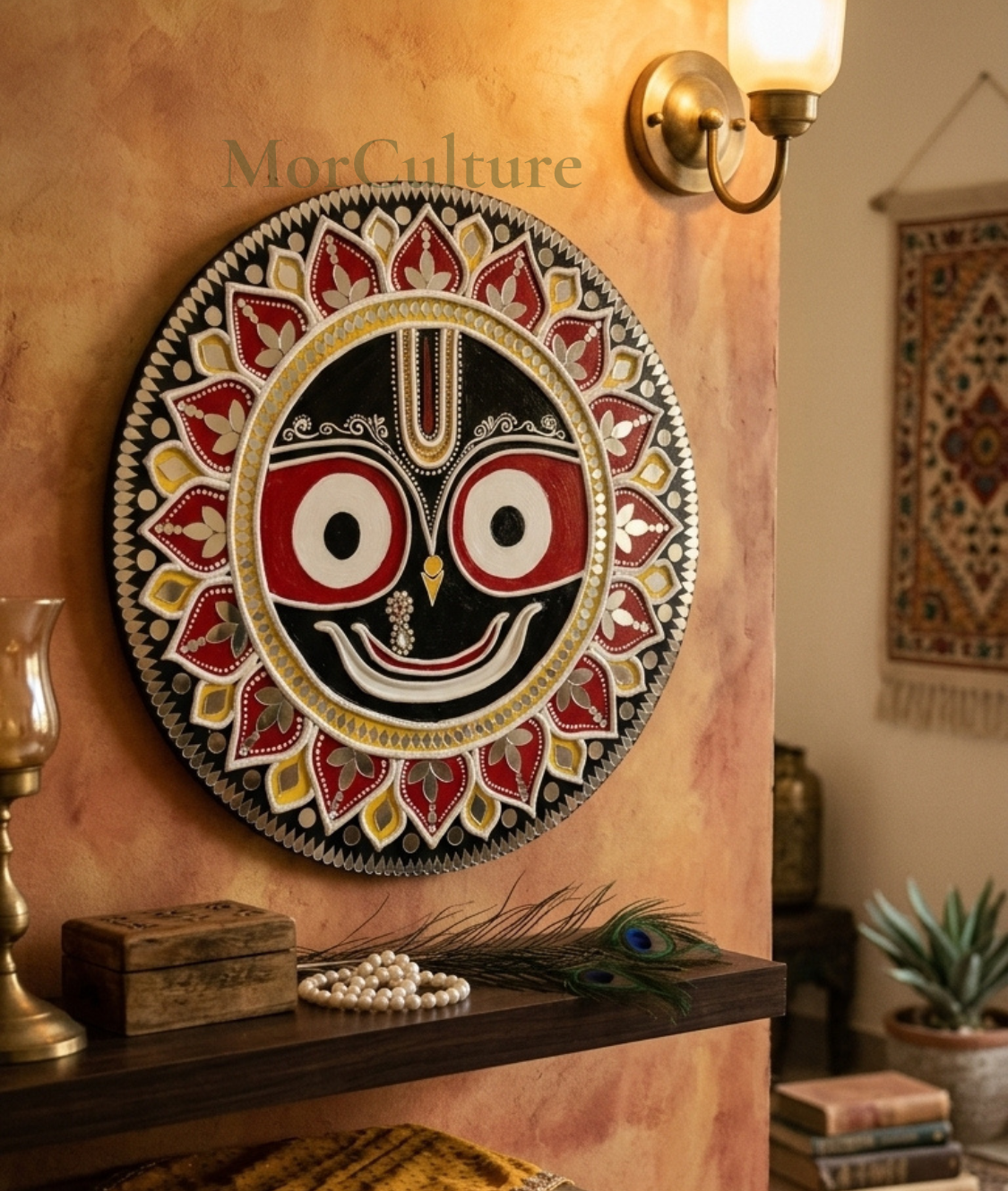 Jaganarth ji Wall Frame ( Lippan Art)