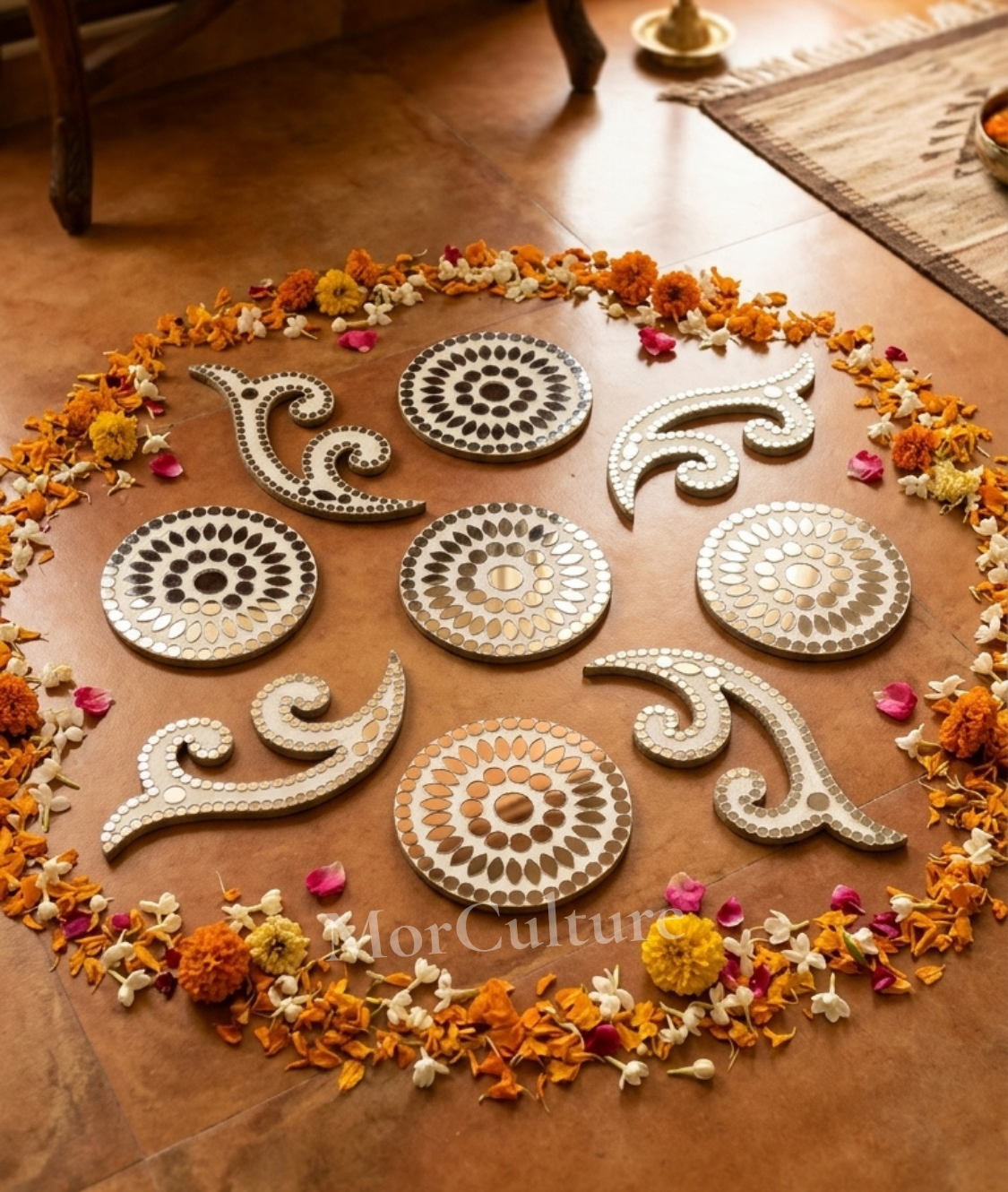 9 Piece Rangoli
