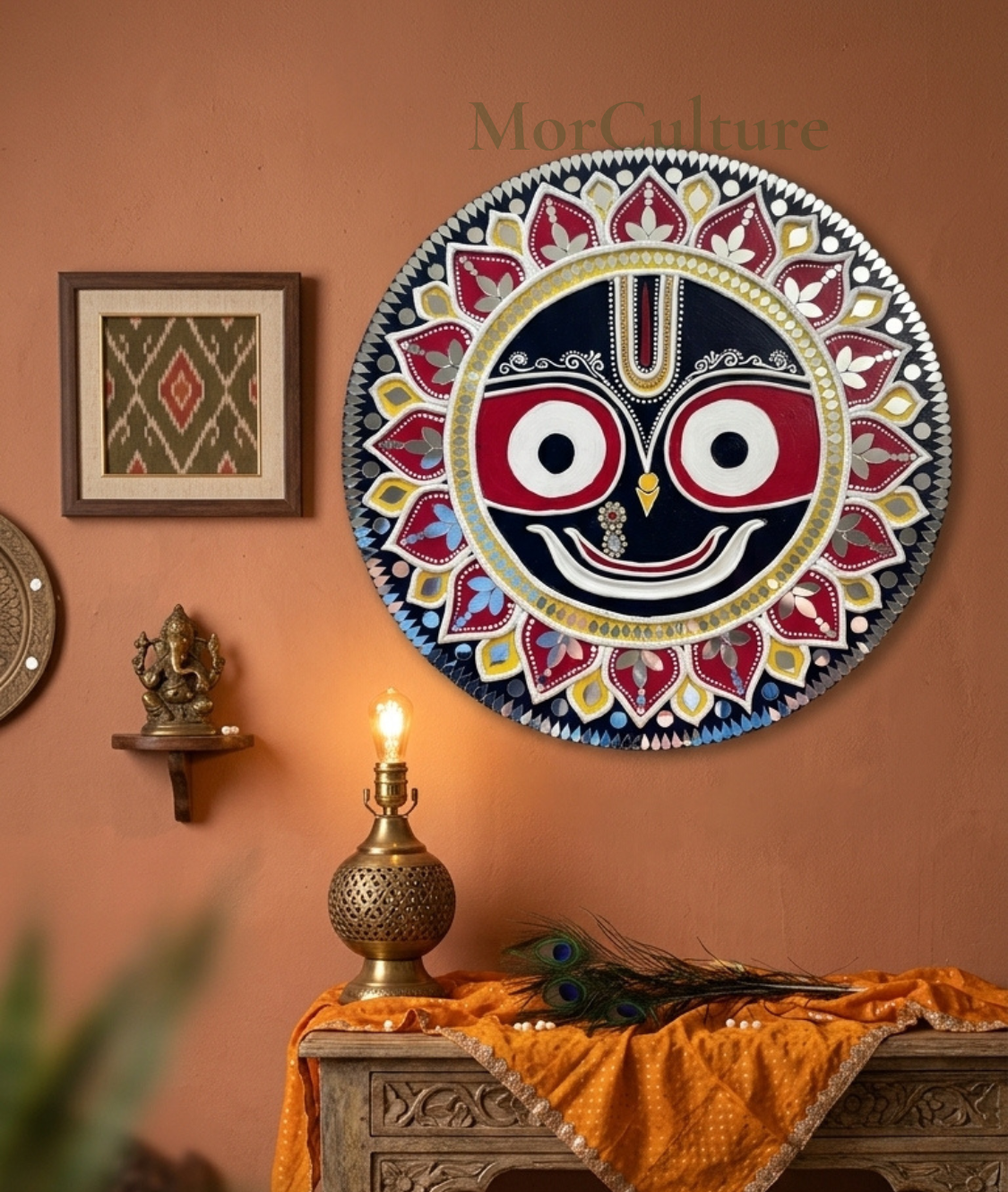 Jaganarth ji Wall Frame ( Lippan Art)