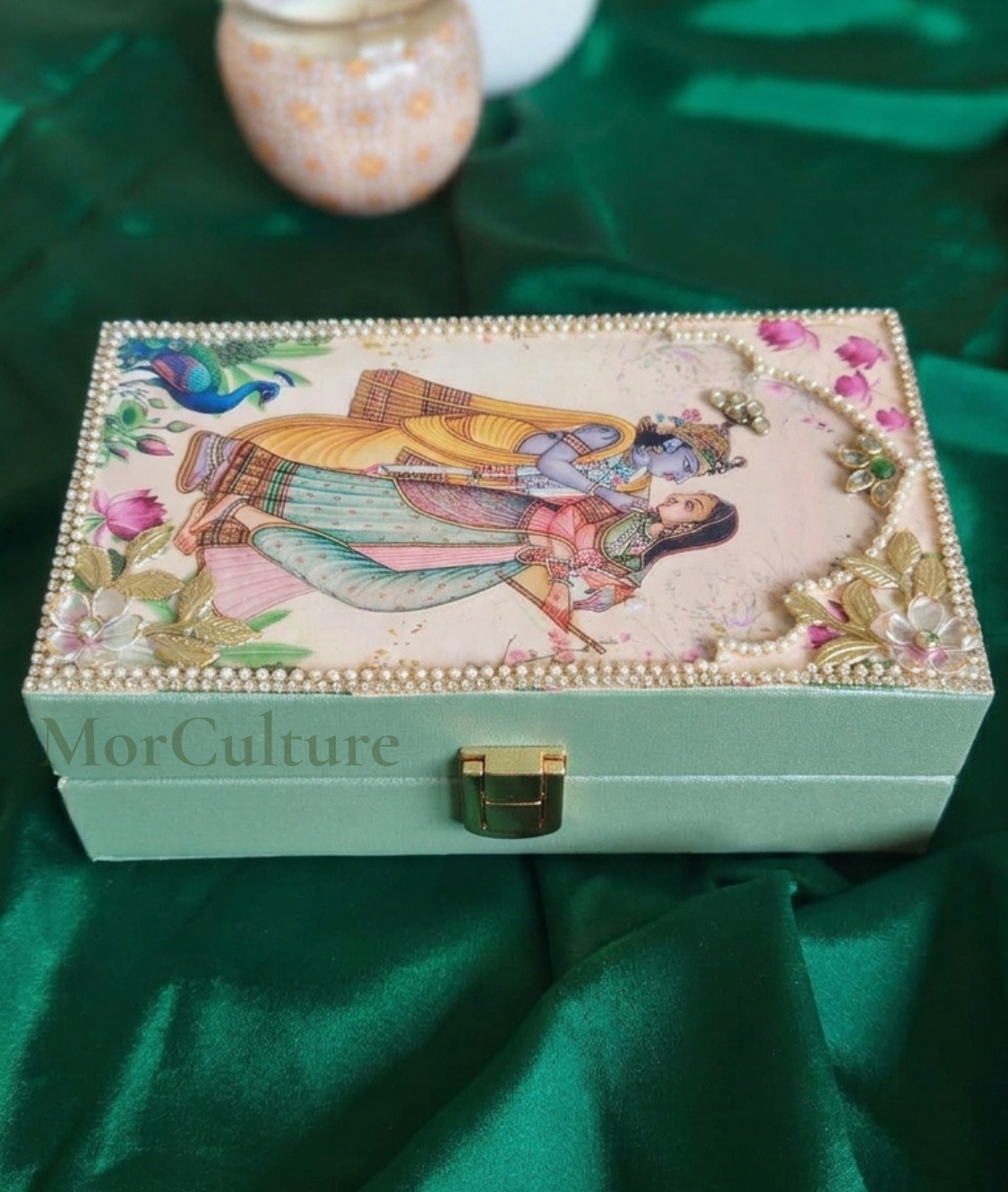 Radha Krishna Cash & Jewellery Box